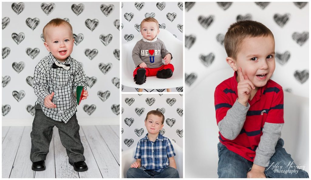 Middletown DE child photographer, Delaware mini sessions, heart backdrop, babies on valentine's day, children on valentine's day